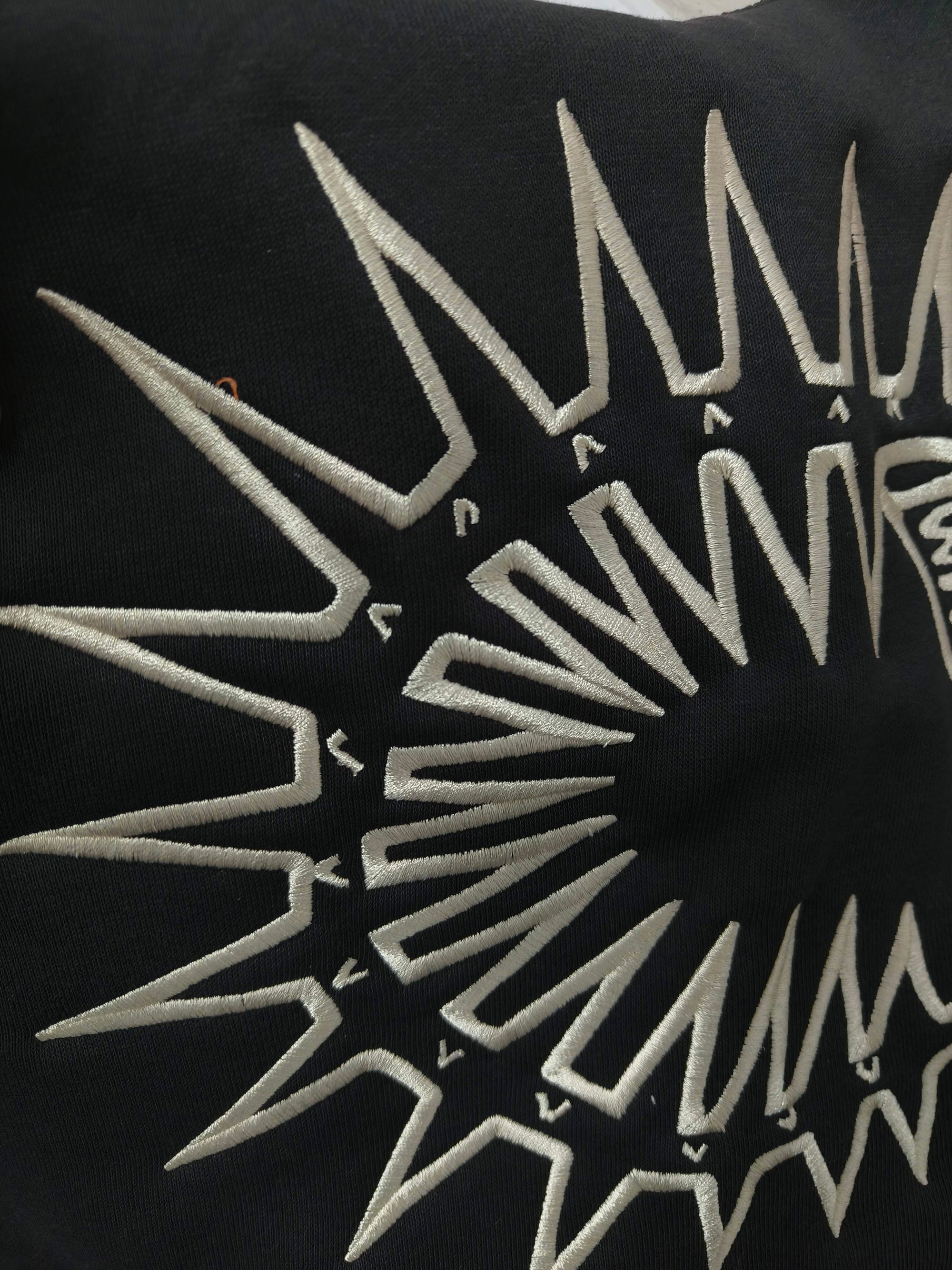 T-Shirt - ﻿Fossil Grey: High Quality Thick Cotton - w/ Chenille Crest Logo Embroidery