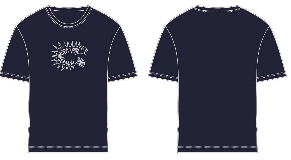 T-Shirt: New Arrivals: Custom Cropped Dropped Shoulder Heavy Cotton T-Shirt with Large Logo