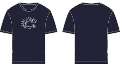 T-Shirt: New Arrivals: Custom Cropped Dropped Shoulder Heavy Cotton T-Shirt with Large Logo