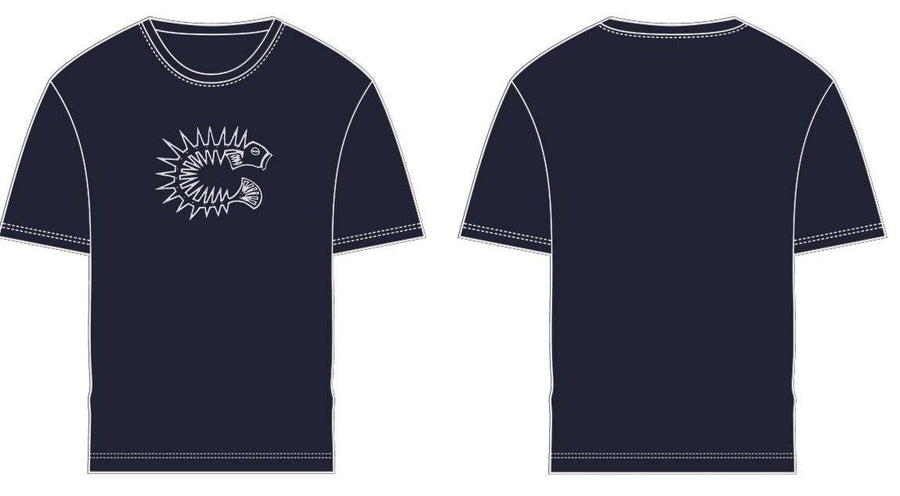 T-Shirt: New Arrivals: Custom Cropped Dropped Shoulder Heavy Cotton T-Shirt with Large Logo