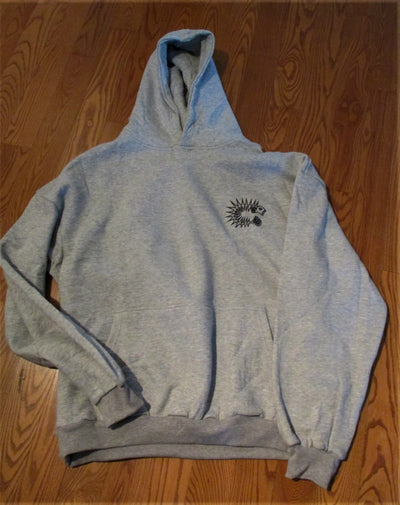 Hoodie : Grey Sweats: Custom Designed Drop Shoulder Oversized Heavy Cotton Fleece Hoodie
