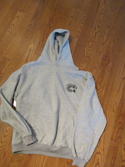 Hoodie : Grey Sweats: Custom Designed Drop Shoulder Oversized Heavy Cotton Fleece Hoodie