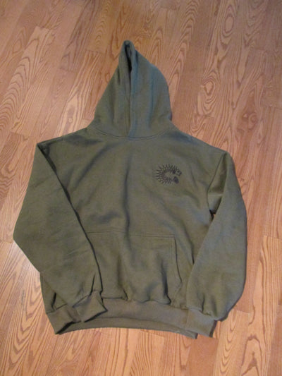 Hoodie : Olive/Military Green: Custom Designed Drop Shoulder Oversized Heavy Cotton Fleece Hoodie