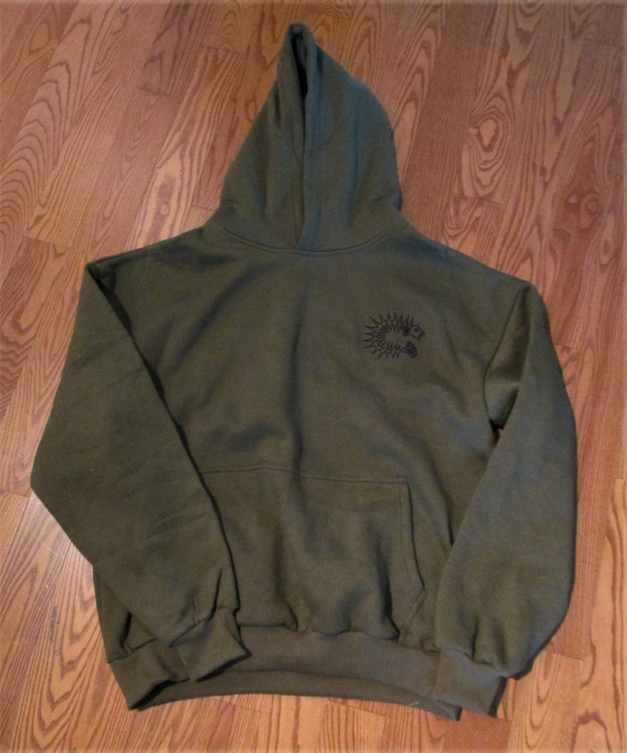 Hoodie : Olive/Military Green: Custom Designed Drop Shoulder Oversized Heavy Cotton Fleece Hoodie