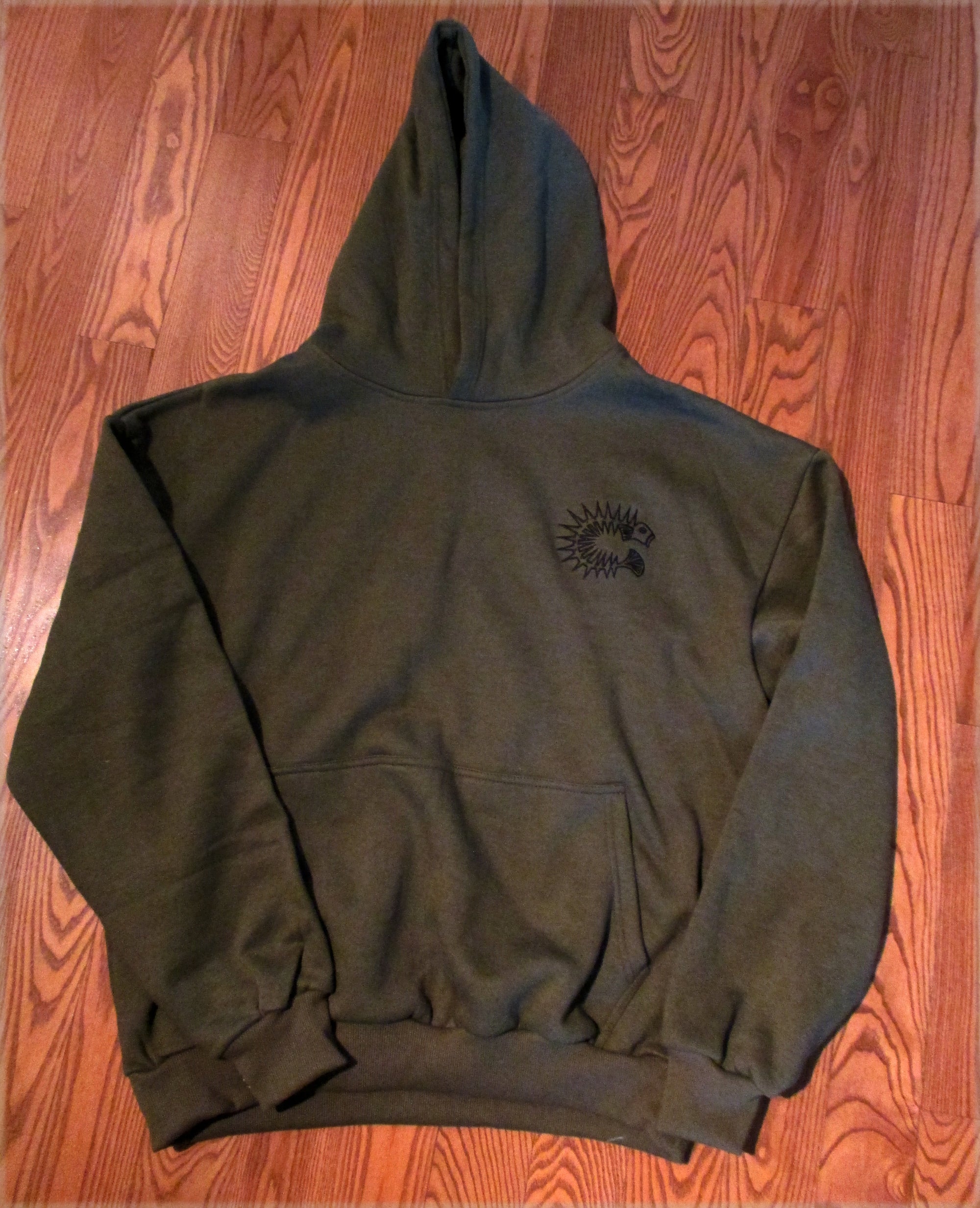 Hoodie : Olive/Military Green: Custom Designed Drop Shoulder Oversized Heavy Cotton Fleece Hoodie