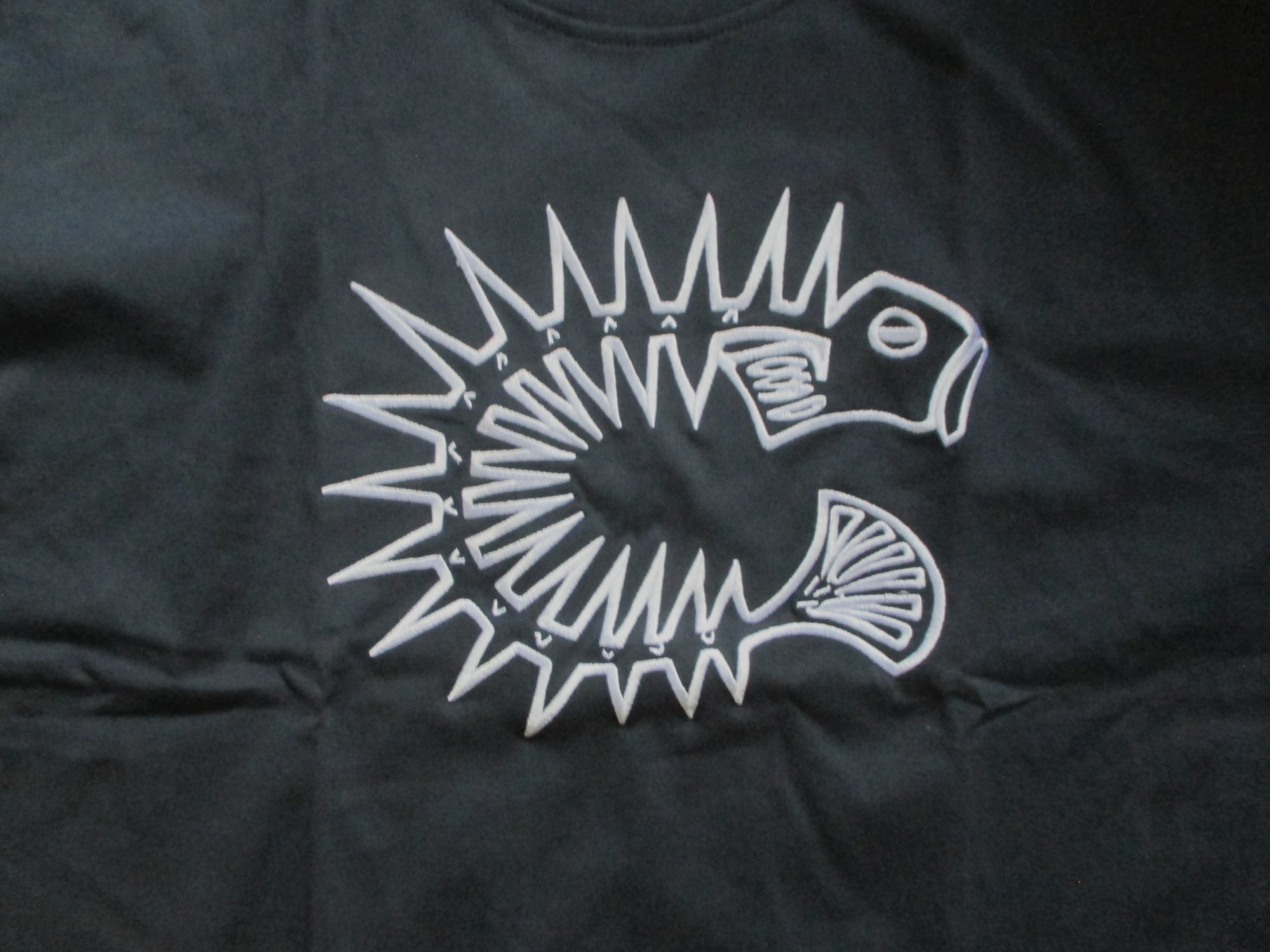 T-Shirt - ﻿Fossil Grey: High Quality Thick Cotton - w/ Chenille Crest Logo Embroidery