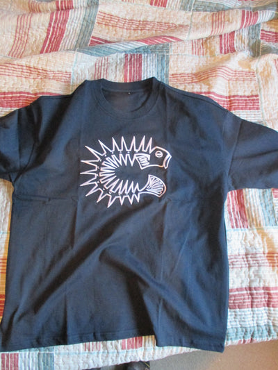 T-Shirt - ﻿Fossil Grey: High Quality Thick Cotton - w/ Chenille Crest Logo Embroidery