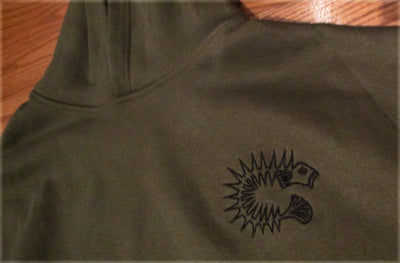 Hoodie : Olive/Military Green: Custom Designed Drop Shoulder Oversized Heavy Cotton Fleece Hoodie